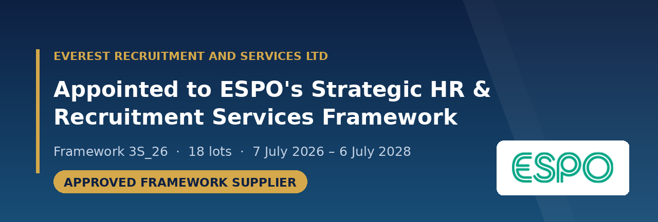 Everest Recruitment Appointed to ESPO's Strategic HR & Recruitment Services Framework (3S_26)