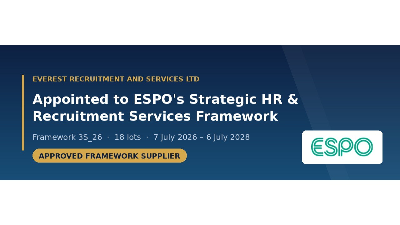 Everest Recruitment Appointed to ESPO's Strategic HR & Recruitment Services Framework (3S_26)