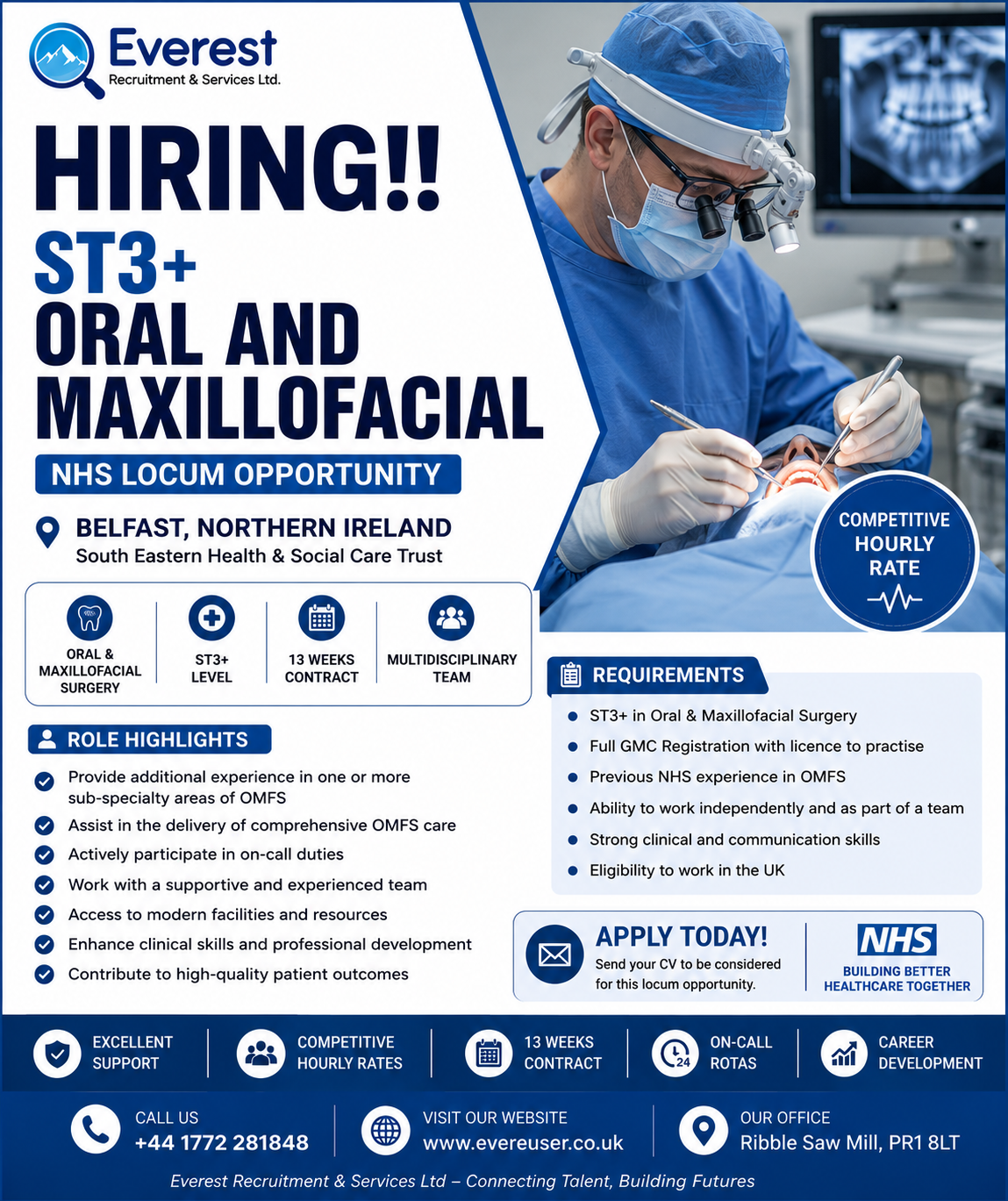 ST3+ Oral & Maxillofacial Surgery Registrar