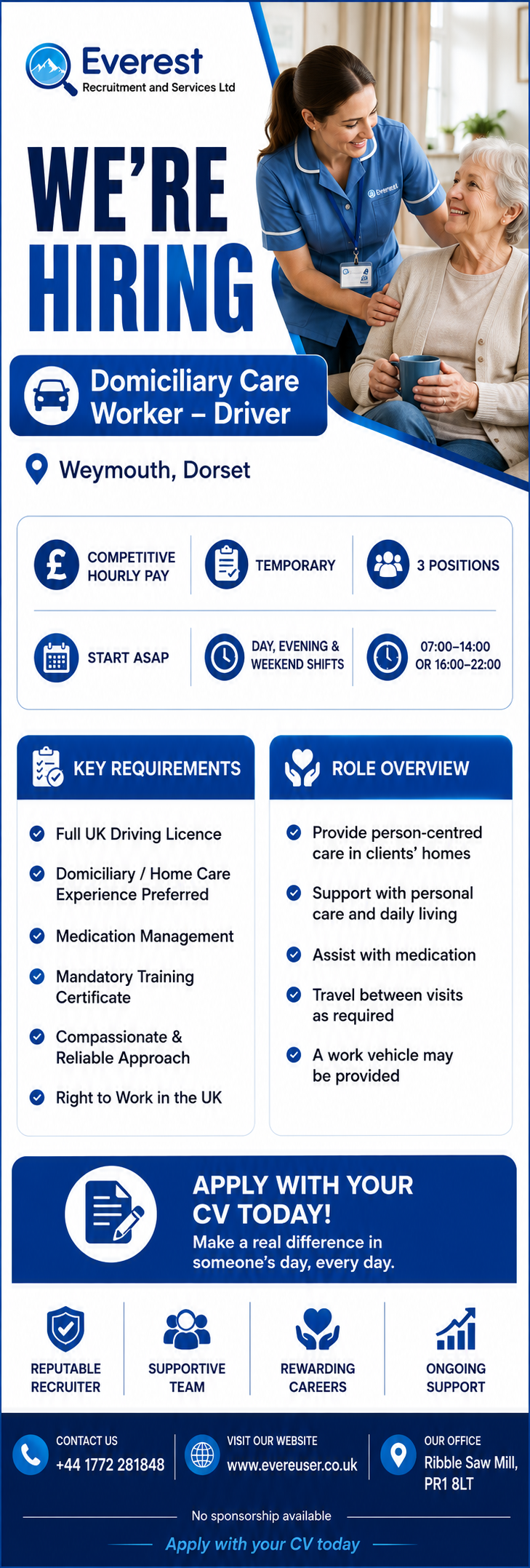 Domiciliary Care Worker – Driver